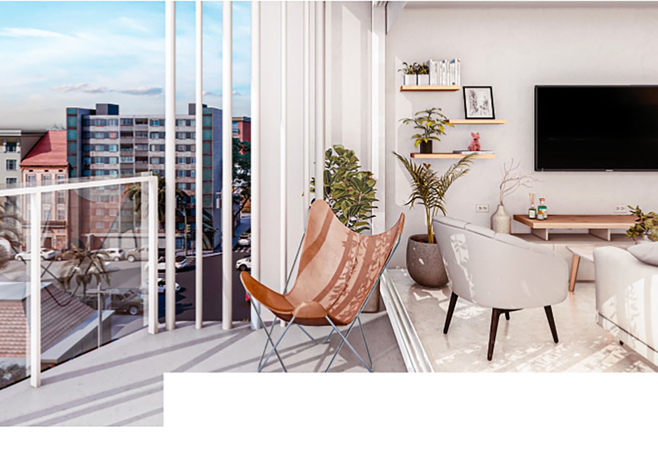 Nueva construcción em Mar Del Plata - Pozo: Edificio Itaim - 2 amb con balcón y cochera