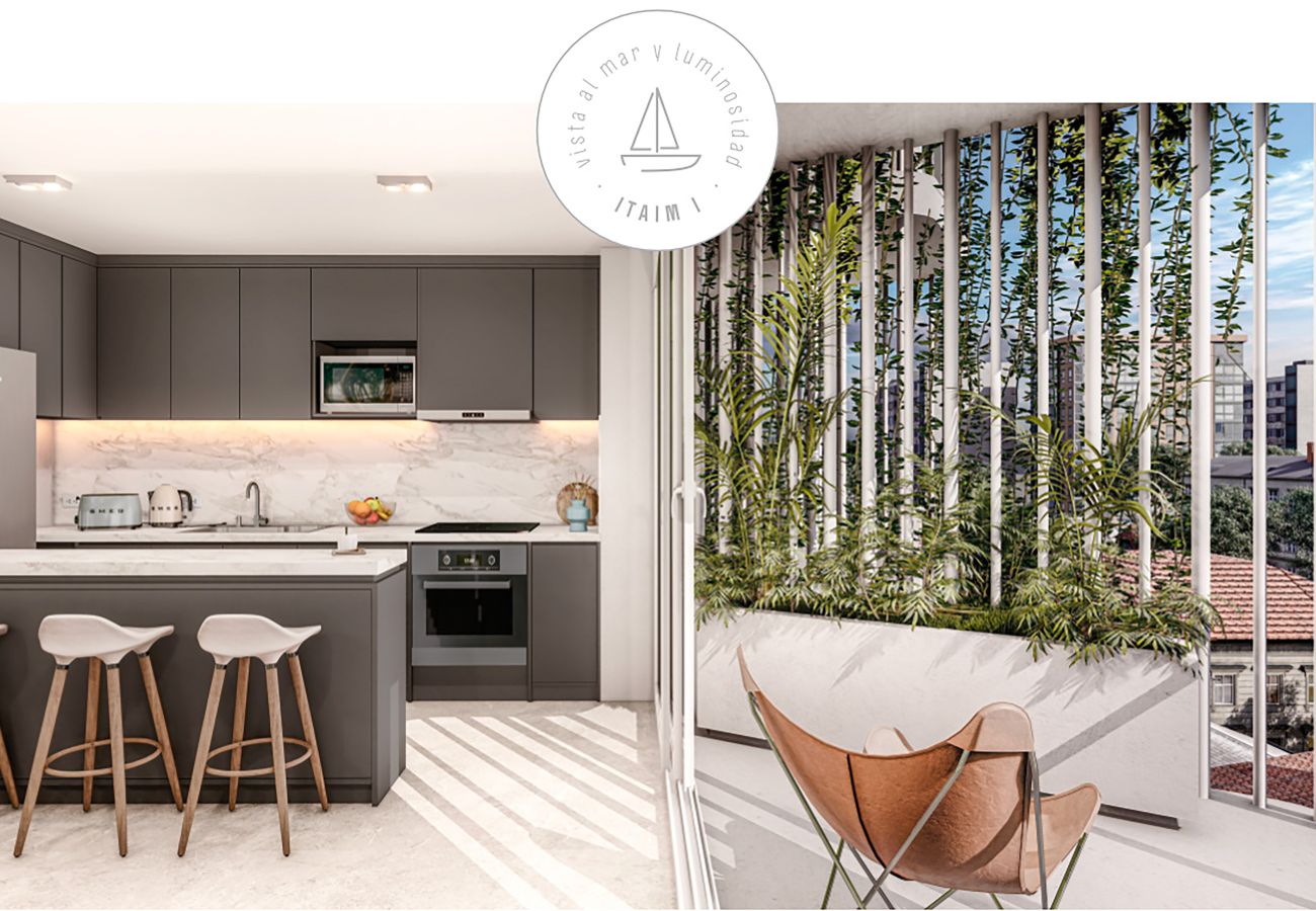 Nueva construcción em Mar Del Plata - Pozo: Edificio Itaim - 2 amb con balcón y cochera