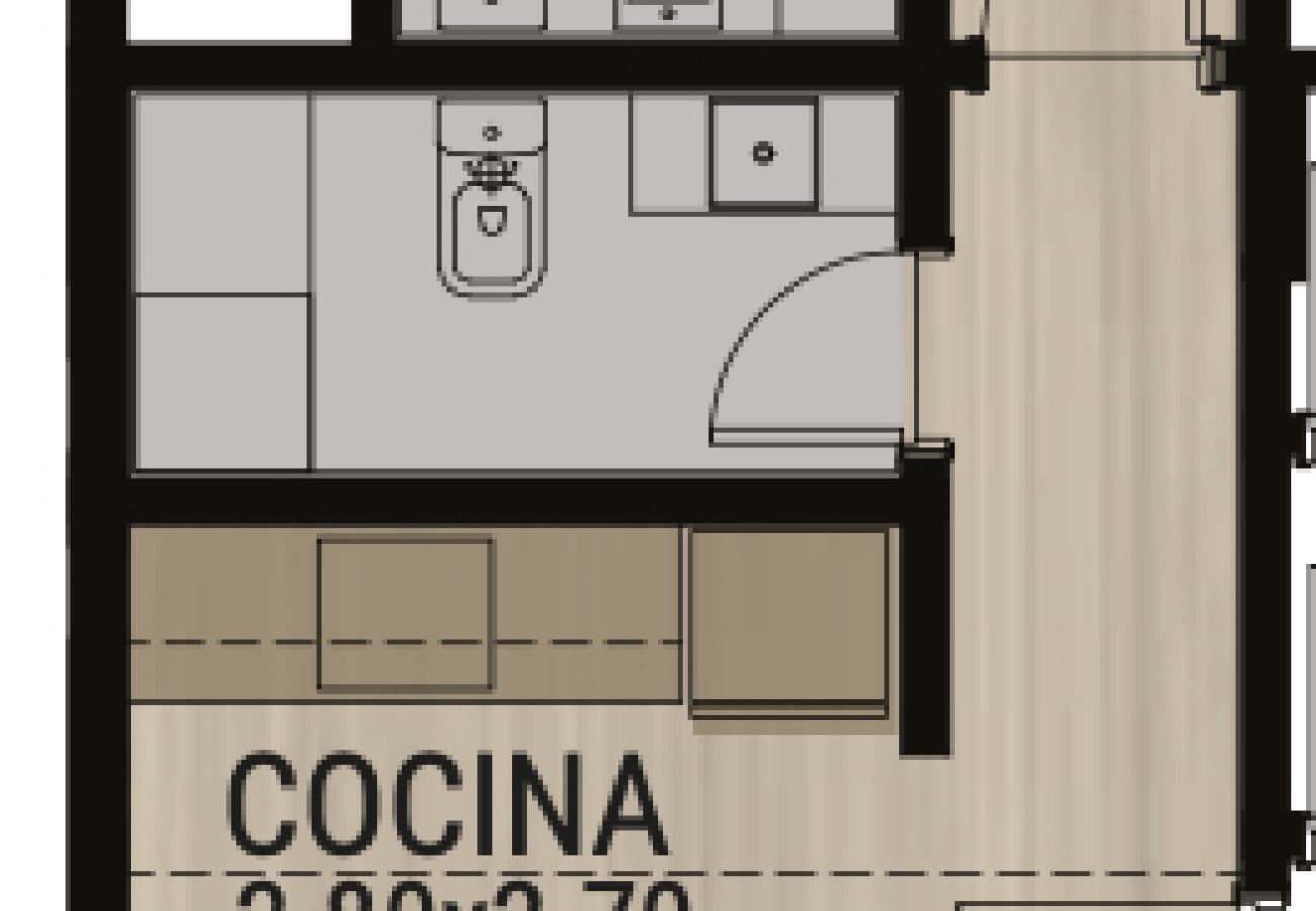 Nueva construcción en Mar Del Plata - Pozo: Depto 2 Amb - LineHouse Alem