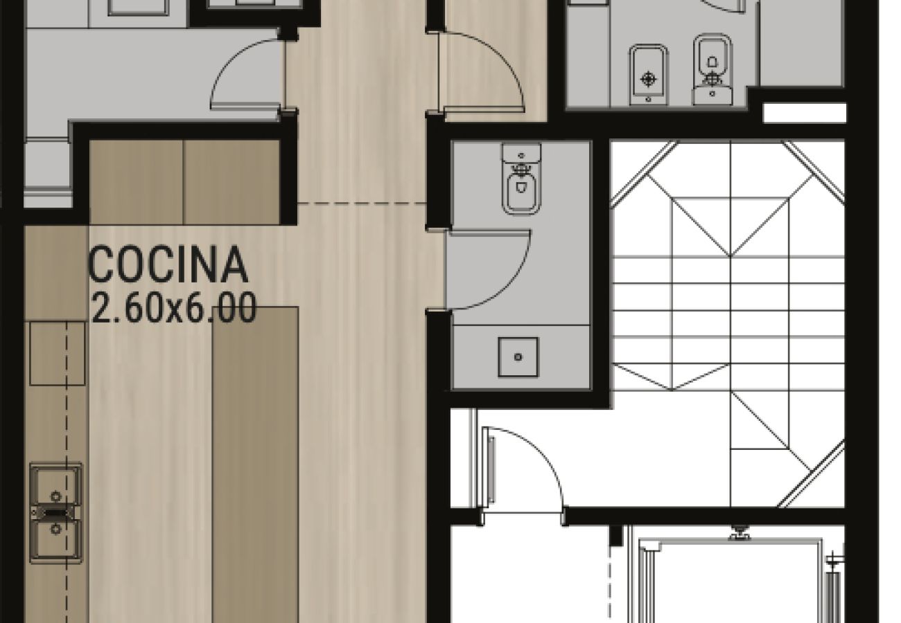 Nueva construcción en Mar Del Plata - Pozo: Depto 3 AMB - LineHouse Alem