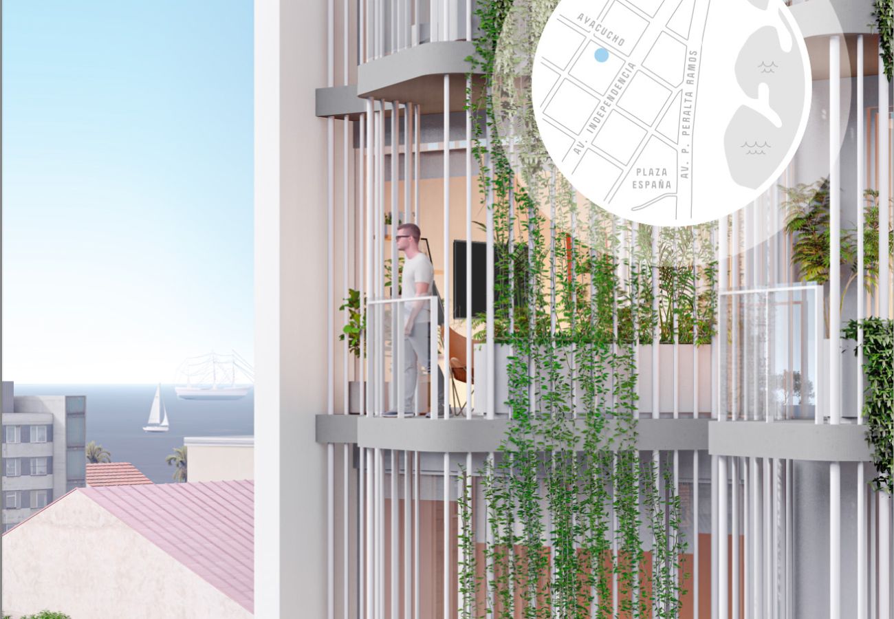 Nueva construcción en Mar Del Plata - Pozo: Edificio Itaim - 2 amb con balcón y cochera