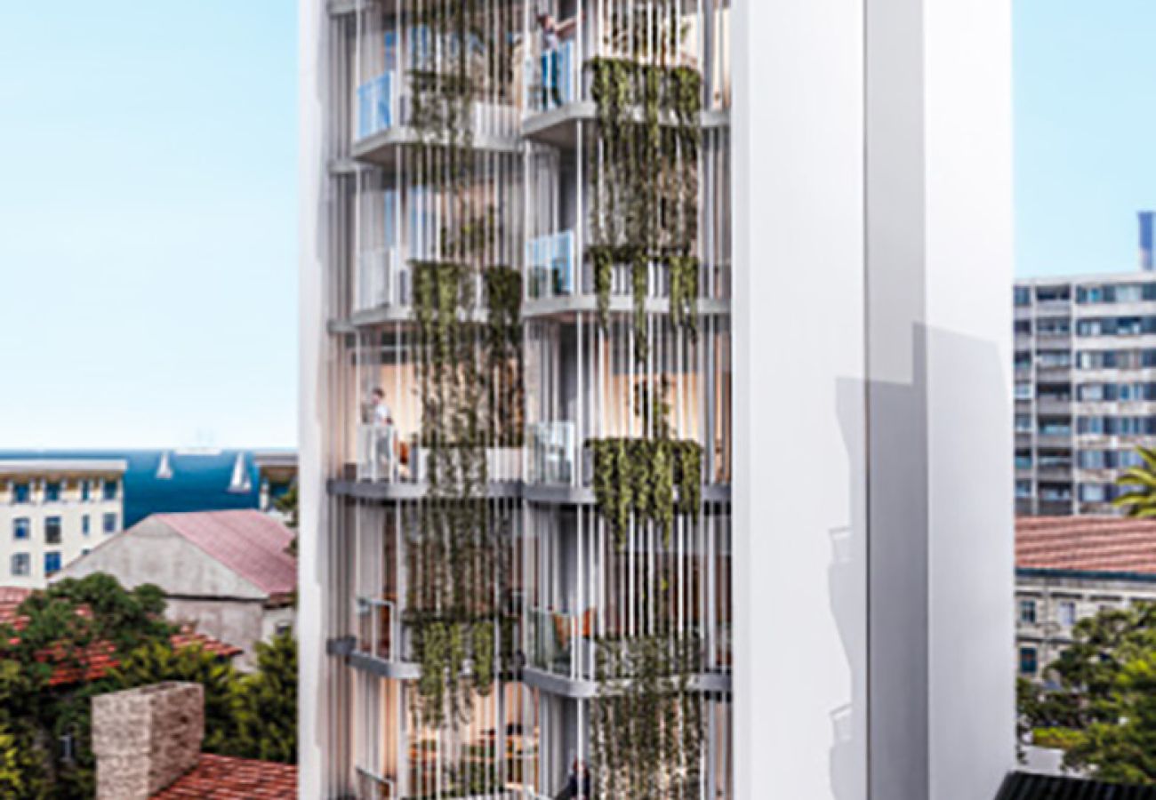 Nueva construcción en Mar Del Plata - Pozo: Edificio Itaim - 2 amb con balcón y cochera